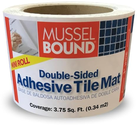 MusselBound® Adhesive Tile Mat - MINI ROLL - Easy Installation for Small and Tight Spaces. The Clean, Easy, No-Stress Way to Install Real Wall Tile