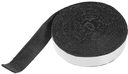 SHERCHPRY Ruban Adhésif Antidérapant pour Grip de Raquette de Tennis et Badminton Bande Anti-Transpiration Absorbante 10 Mètres Noir Accessoire de Protection pour Manche de Raquette