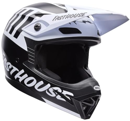 BELL MX-10 MIPS Fasthouse motocrosshjälm för vuxna – ECE 22.06-certifierad, lätt downhill hjälm med MIPS och Flying Bridge visir, antimikrobiellt foder
