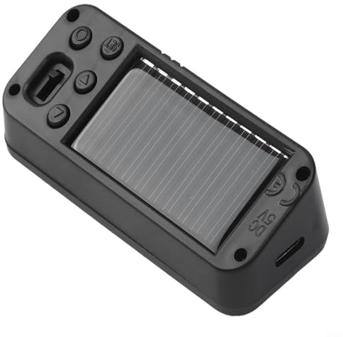 Reloj de coche alimentado por energía solar, pantalla digital del tablero con humedad de fecha automática, reloj electrónico para vehículo, dispositivo de retroiluminación activado por vibración
