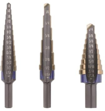 Irwin Tools IRWIN Step Drill Bit Set, 3-Piece (10502CB)