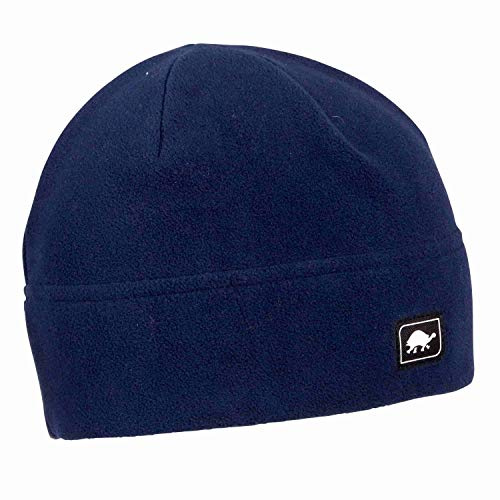Turtle Fur Fleece Winter Beanie for Men and Women - Soft, Stretchy, Breathable Winter Hat that Won't Overheat Under Helmet - Navy
