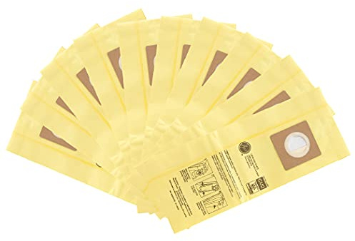 Hoover Commercial AH10243 Upright Bags for HushTone, Allergen Filtration (Pack of 10), Yellow