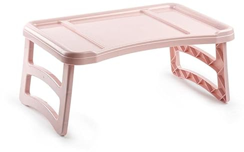 Virsus Vassoio Pieghevole da letto Surt 211A, dimensioni 50x32x22 cm, gambe richiudibili, vassoio pieghevoli salvaspazio per colazione a letto, per mangiare in montagna, mare, campeggio (Rosa) - C