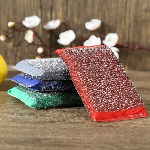 BEAUTYBIGBANG Scheuerschwamm Profi Glänzerkissen Schwamm Speziellvielseitig Verwendbar Strapazierfähig zum Geschirrspülen Langlebiger Küchenschwamm für Küchereinigung