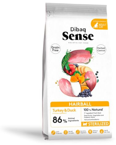 Dibaq Sense Grain Free Hairball Esterilizado, 1.5 kg