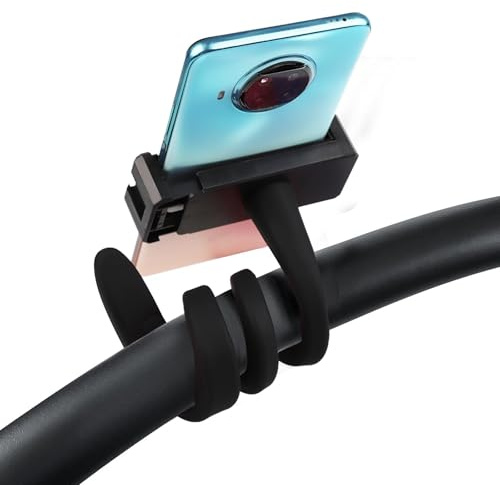 LLMSIX Support de téléphone portable antidérapant avec bras flexible - Accessoires de poussette pour course vélo de course