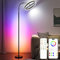 OTREN LED Stehlampe Wohnzimmer mit Fernbedienung, Modern Standleuchte Bogenlampe Dimmbar mit 3 Farbwechsel und Modus RGB für Schlafzimmer Büro Kinderzimmer