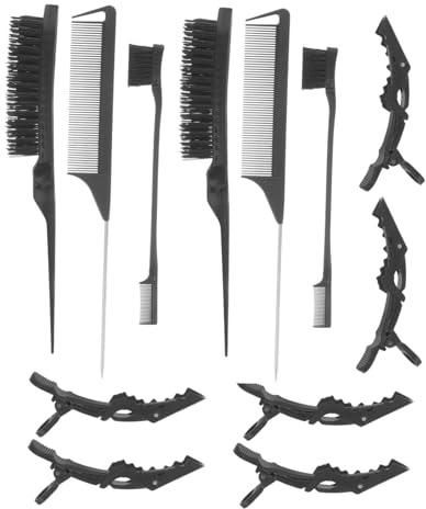 DRESSOOS Peines Para Cardar Profesional Peine De Cepillo Para Bordes Para Cabello Lavable