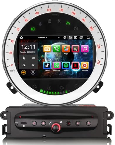 7 Android 16 Radio Coche Carplay para Mini Cooper R56 R55 R57 Cooper S