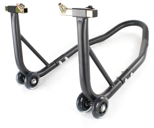 REARACE Universal 450lbs Motorcycle Front Wheel Lift Stand, Heavy Duty Fork Swingarm Spool Paddock Stands