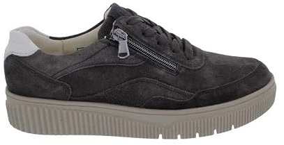 Waldläufer K-Sansa 610002-407-166 - Zapatillas de ante con plantilla intercambiable, color marrón oscuro, ancho K marrón
