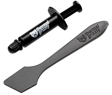 Thermal Grizzly - Aeronaut - Pasta térmica - Conexión del disipador de calor de enfriamiento y silencio para todos los enfriadores de CPU y tarjetas gráficas (1 Gramo)