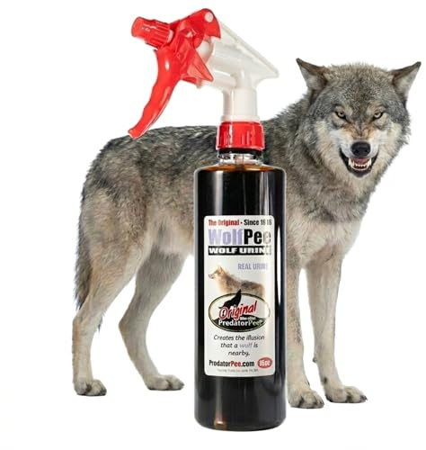 PredatorPee Wolf Urine Natural Predator Scent Yard Garden Perimeter 16 oz