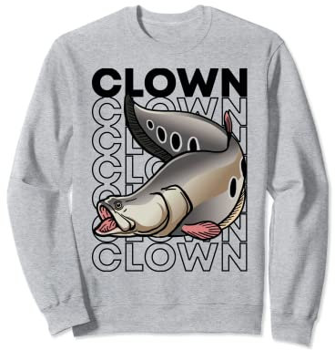 Couteau clown en forme de poisson style années 80 Sweatshirt