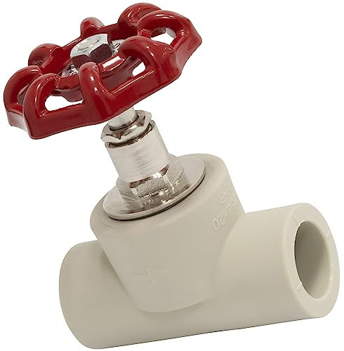 AERZETIX - C67069 - Rubinetto d'arresto Ø20mm in polipropilene/PPR/ - PN25 per tubo - valvola di intercettazione raccordo alimentazione acqua potabile sanitaria