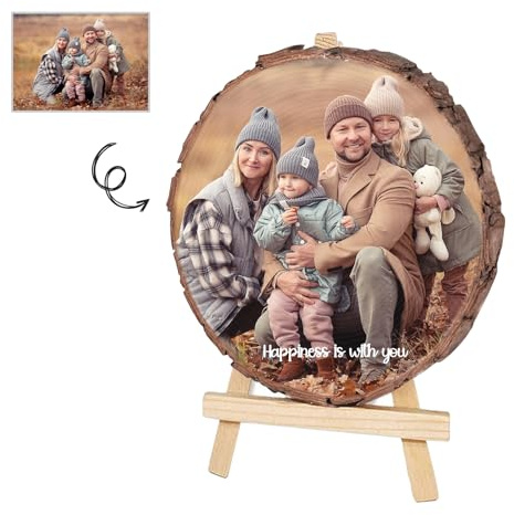 Angry Egg Boy Cornice per foto in Trucioli di legno con Stampa Fotografica Personalizzata, Cornice per Foto in legno con Supporto, Adatta per regali di Decorazione di Natale, Compleanno, Anniversario