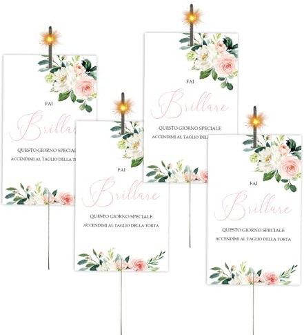 CORMAR Etichette Scintille Luminose Matrimonio Biglietti Stelline Scintillanti in Cartoncino di Alta Qualità Decorazioni Matrimonio 75 pezzi (3)