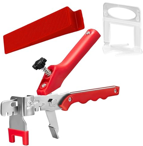 901 Fliesen Nivelliersystem 2 mm Fliesenleger Werkzeug Fliesen Zubehör Fliesenverlegehilfe Zuglaschen fur Selbstklebende Fliesen Abstandshalter Fliesenkeile Nivelliersystem Set Fliesenniviliersystem