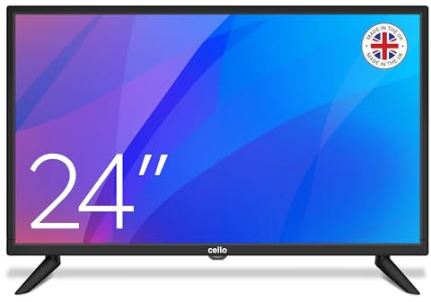 Cello C2420DVBSP 24 inch Digital LED TV with Freeview HD with HDMI and USB for recording from Live TV, Made In The UK
