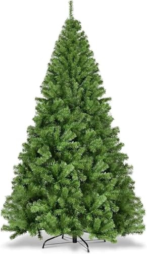 Árbol de Navidad verde artificial de 180 cm - Árbol de Navidad de abeto Nordmann increíblemente real y natural - con soporte ((180cm-PREMIUM))