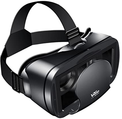 VR Headset Glasses for 5-7 Inch Smartphones, 3D Full Screen Virtual Reality Goggles for Movies & Games