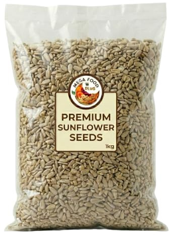 Sunflower Seeds 1kg – Premium Bulgarian Hulled Sunflower Kernels – Natural, Raw, Unsalted, Vegan, High Protein for Snacking, Baking & Cooking