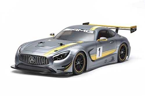 TAMIYA 58639 1:10 Mercedes AMG GT3 (TT-02) Remote Controlled Car Electric Motor RC Kit Model Vehicle On Road Soprcar Polycarbonate Body Unpainted 58639, TAM58639