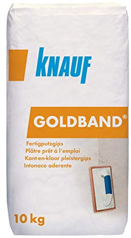 Knauf Plâtre prêt à l'emploi pour papier peint, carrelage ou plâtre décoratif, 10 kg - Mastic de qualité supérieure pour surfaces murales intérieures