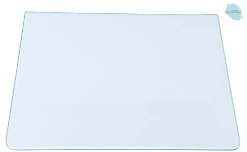 Kühlschrank Einlegeboden - Klarglas 4 mm – Glasplatte, 2 abgerundete Ecken, alle Maße lieferbar (89,96 EUR/qm) - 465 mm x 290 mm