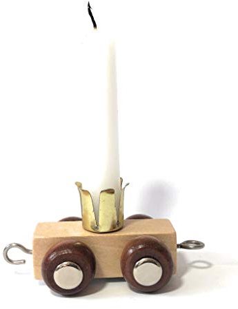 Buchstabenzug | Wunschname zusammenstellen | Holzeisenbahn | EbyReo® Namenszug aus Holz | personalisierbar | auch als Geschenk Set (Waggon Kerzenhalter)