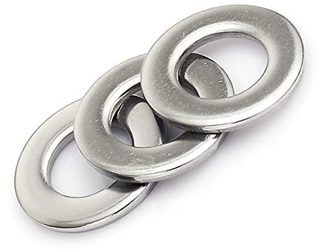 Micool 150 pièces Grandes rondelles Plates M4 DIN 125 A2-70 rondelles en Acier Inoxydable Rondelles de Corps Rondelles Plates