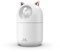 300 ml Mini-Ultraschall-Luftbefeuchter, Nachtlichtfunktion, stumm, geeignet für Wohnzimmer, Schlafzimmer, Büro, Auto, Pflanze, kreatives Geschenk für Kinder, Freunde und Liebhaber (weiß)