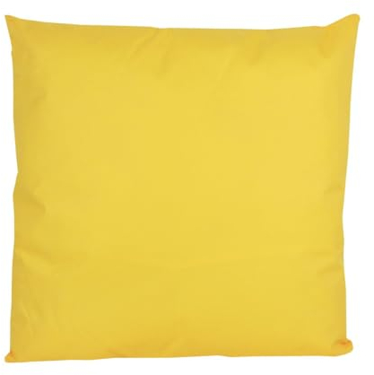 JACK 1x 45x45cm Outdoor Lounge Kissen Dekokissen inkl. Füllung Wasserabweisend Sitzkissen Garten Stuhl Lotus Effekt, Farbe:Gelb