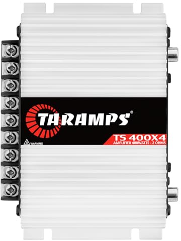 Taramps TS 400x4 with Automatic High Level Input 400 watts RMS 4 Channels Full Range Car Audio Amplifier RCA Input Class D 2 Bridged Channels Multichannel Amplifier System