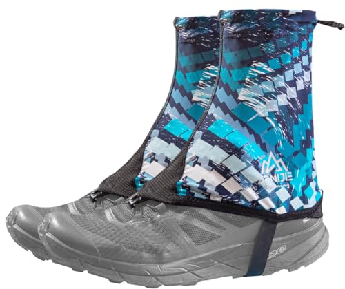 OrrinSports Trail Gaiters for Men Women Low Shoes Gators for Hiking Boots Breathable Boots Gators for Running (Blue, M)