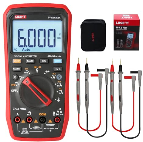 UNI-T UT17B Max Digital Multimeter VFD 1000V AC DC Amperemeter Voltmeter Widerstand Kapazität Frequenz Temperatur Elektrisch Multimeter