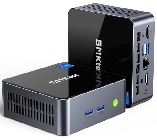 GMKtec M3 Plus Mini PC con Intel Core i9 12900HK (14C/20T 5.0 GHz), 32GB DDR4 RAM + SSD NVMe, Mini Desktop Computer, Triple 4K, WiFi 6/BT5.2/USB-C/USB 3.2 Gen1*3/USB2.0/