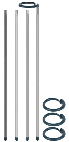 Soporte para Plantas Altas - Tutor Extendible para Monstera | 4 Unidades Resistente a la Intemperie Accesorios de Jardinería Interior Exterior para Flores Rosas Tomates Claveles - Accesorios de Jardin