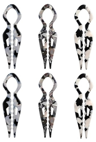 FunnAura 6 Pcs French Hair Pins, Elegant U Shaped Prestige Hairpin Hair Clip for Women Styling Accessories
