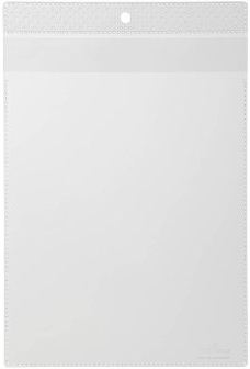 Durable Sichttasche A5, mit Schutzklappe und Lochung, 10 Stück, transparent, 230619