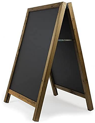 Kreidetafeln UK quadratisch Top EIN Rahmen Tafel, Holz, schwarz, 100 x 70 cm