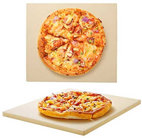 Unicook Pizzastein Brotbackstein für Backofen 33 cm - Pizzastein für Gasgrill, Pizza Backstein für Brot Keksen, Pizzapfanne aus Cordierit