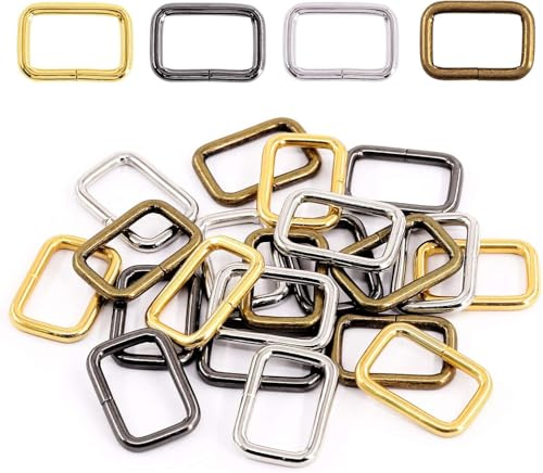 Swpeet 60 Stück Metall Schnalle, Gurt,Karabinerhaken,Stegschnalle Seitenschnalle Tragegurt Gurtschnalle Rucksackschnalle für Tasche Schnalle Gurte Rucksack, Handtaschen