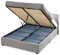Zinus Maddon Ottoman 31 cm, Plattform-Bettgestell mit Gasdruckfedern, hydraulische Hebung unter dem Stauraum unter dem Bett, Hellgrau, 160 x 190 cm