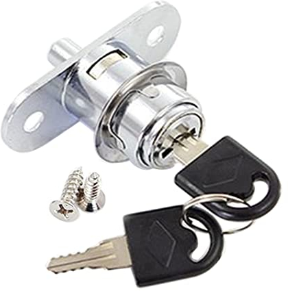 Cerradura de armario para puertas correderas y vitrinas,cerradura para muebles con cilindro de placa,diámetro de cilindro de 19 mm,cerradura de perno con cilindros de presión para puertas correderas