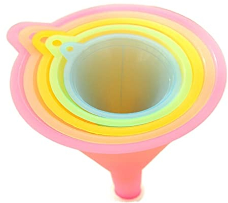 TREGOO Trichter Colorful Funnel Oil Liquid Funnel Kitchen Supplies for Perfume Liquid Essential Oil Filling Empty Bottle Packing Tool