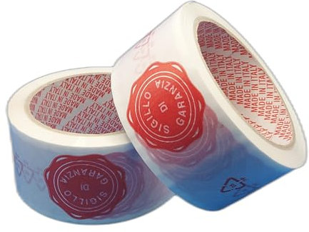 OPIROS Nastro Adesivo Acrilico Per Imballaggio Sigillo Di Garanzia Silenzioso Low Noise mm.50 x mt.66 Imballo Pacchi Trasloco Trasporto Spedizioni (6)