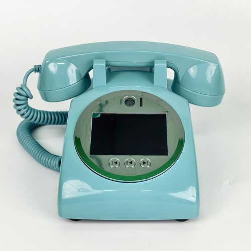 FiayaCom Teléfono Libro de Invitados de Video y Audio para Bodas,Conserva Tus Ocasiones Especiales, Ideal para Bodas, Despedida de Soltera, Cumpleaños, Graduaciones