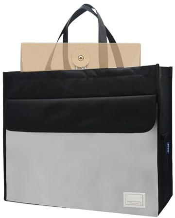 Dokumentväska - Business -BriefCase Cover | Förvaringsväska för A3-arkivfickor med handtag, bärbar förvaringsväska för dokument